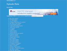 Tablet Screenshot of episodedata.com